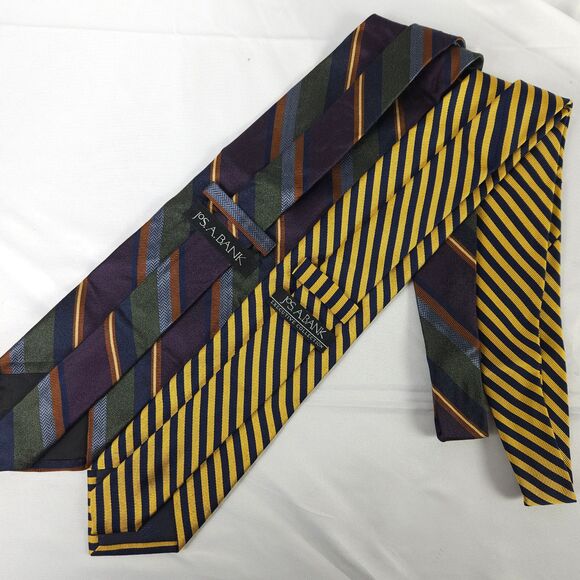 2 Jos A Bank & Executive Collection Striped Silk Ties - Picture 2 of 11